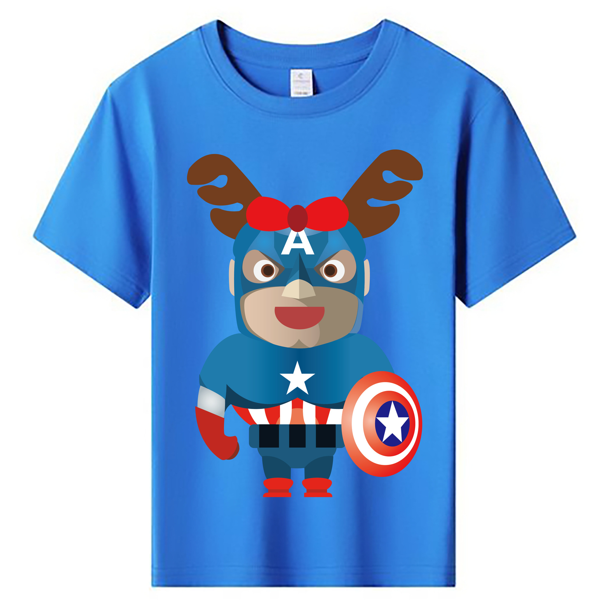 （画像用） アベンジャーズ The Avengers 綿100％キッズTシャツ（フロントプリント）